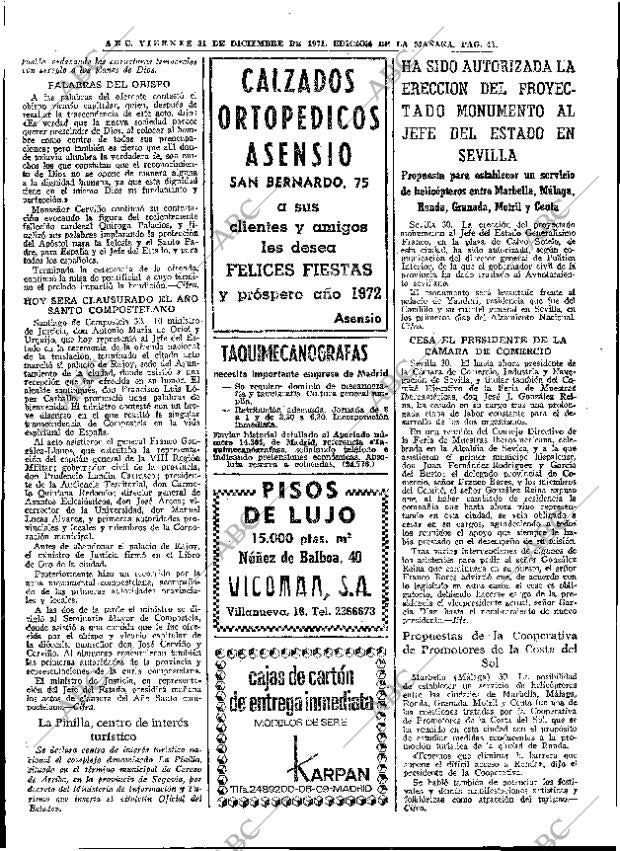 ABC MADRID 31-12-1971 página 42