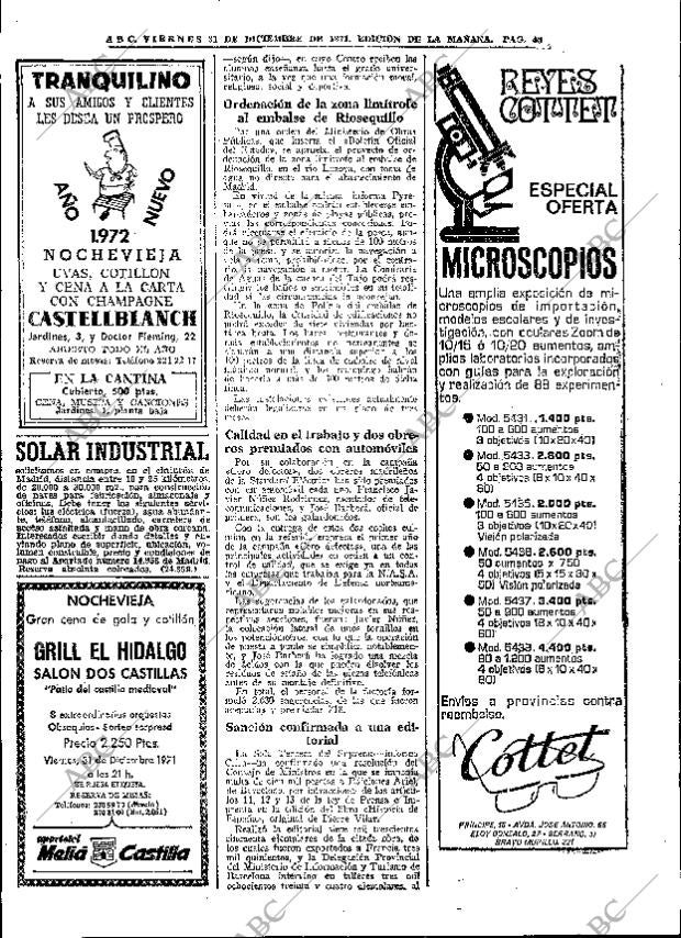 ABC MADRID 31-12-1971 página 48