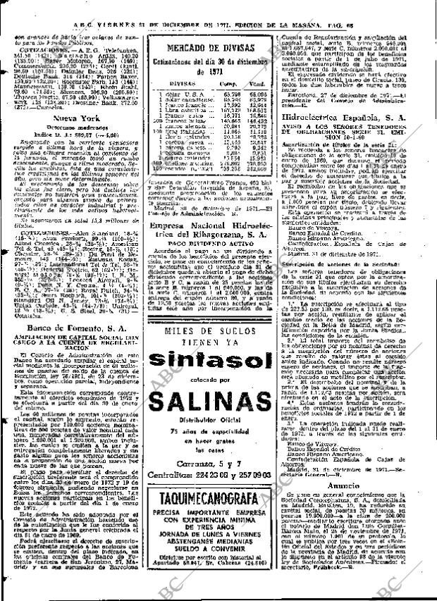 ABC MADRID 31-12-1971 página 66