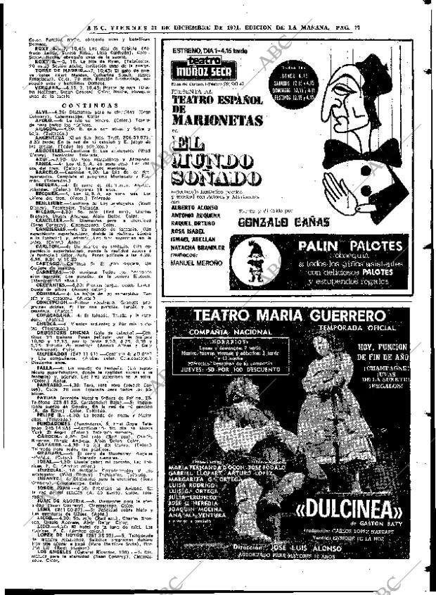 ABC MADRID 31-12-1971 página 77