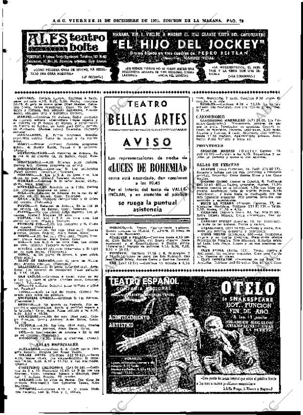 ABC MADRID 31-12-1971 página 78