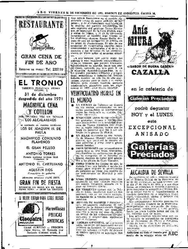 ABC SEVILLA 31-12-1971 página 36