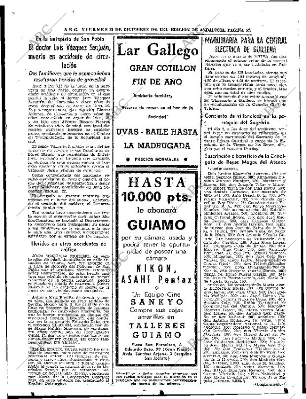 ABC SEVILLA 31-12-1971 página 57