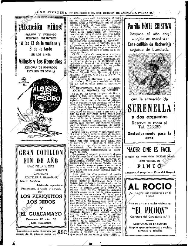 ABC SEVILLA 31-12-1971 página 62