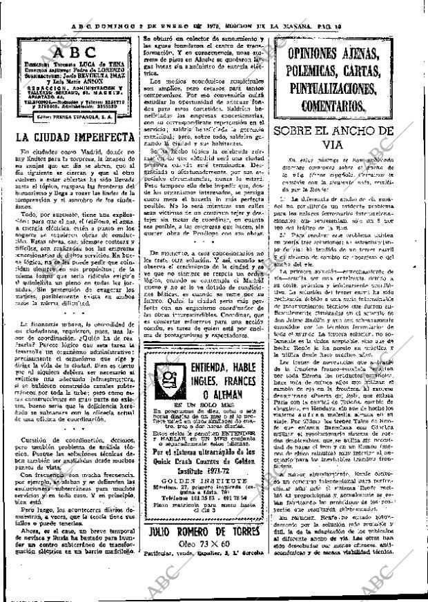 ABC MADRID 02-01-1972 página 16