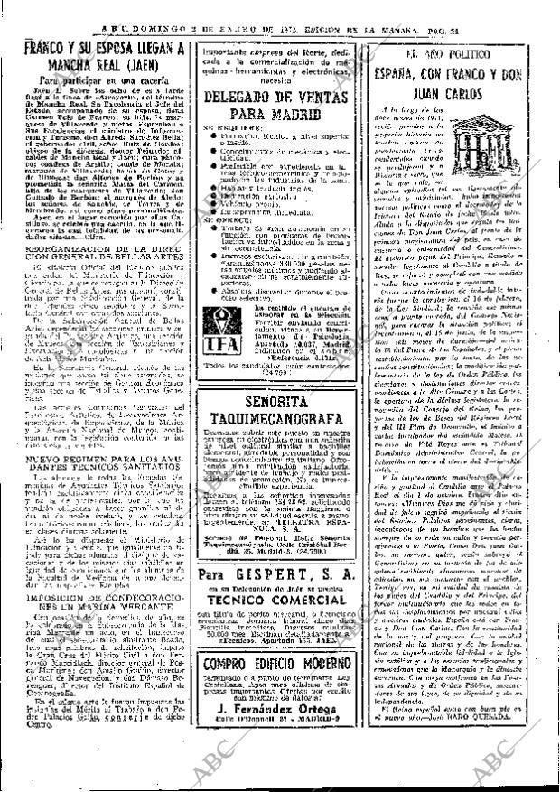 ABC MADRID 02-01-1972 página 24