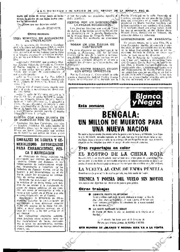 ABC MADRID 02-01-1972 página 41
