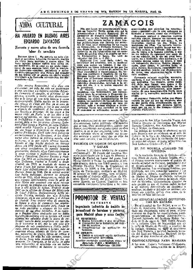ABC MADRID 02-01-1972 página 43