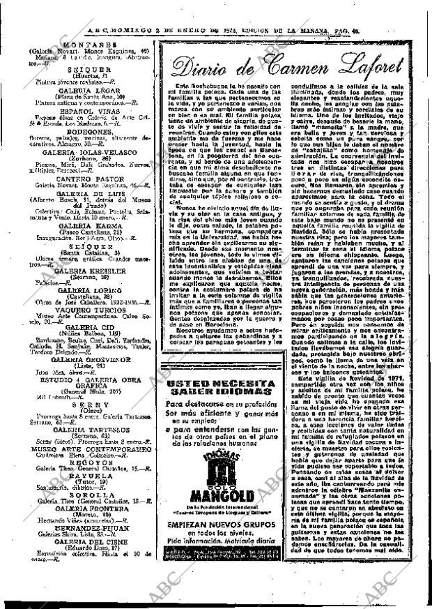 ABC MADRID 02-01-1972 página 45
