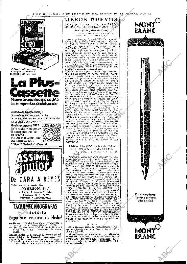 ABC MADRID 02-01-1972 página 46