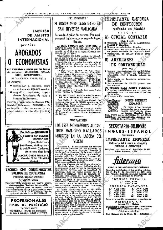 ABC MADRID 02-01-1972 página 60