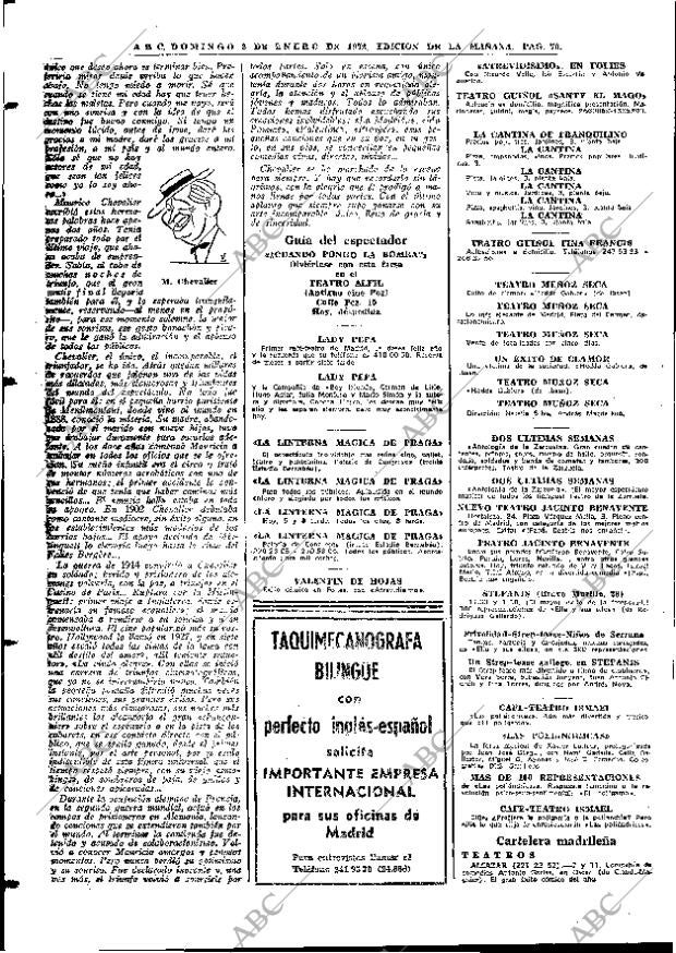 ABC MADRID 02-01-1972 página 70