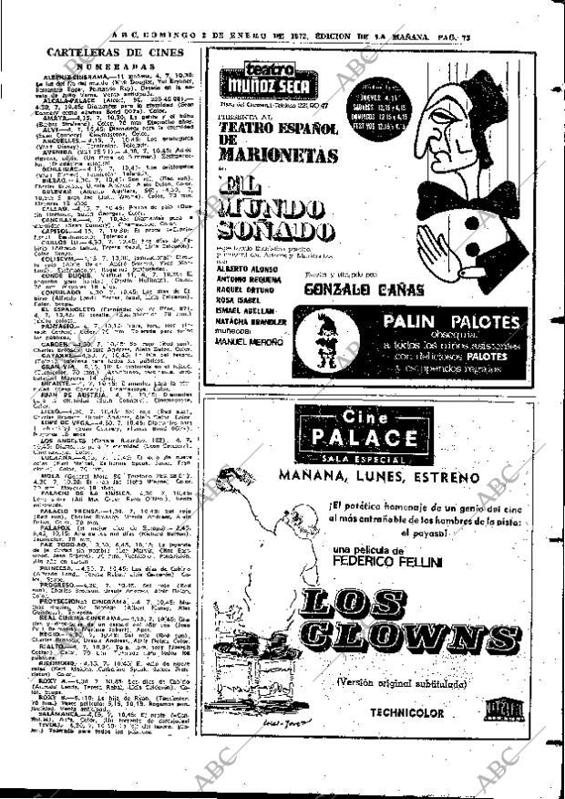 ABC MADRID 02-01-1972 página 73