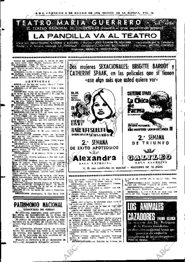 ABC MADRID 02-01-1972 página 74