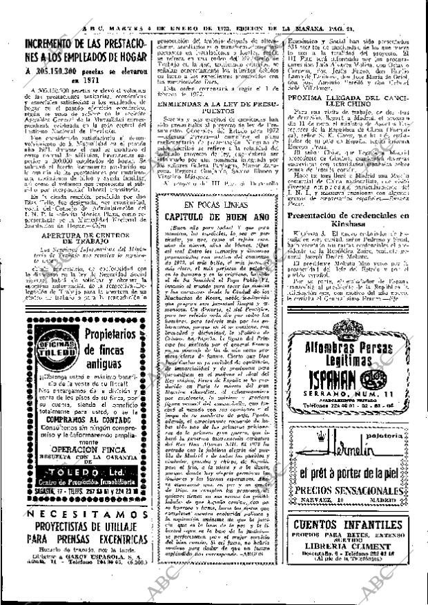 ABC MADRID 04-01-1972 página 21