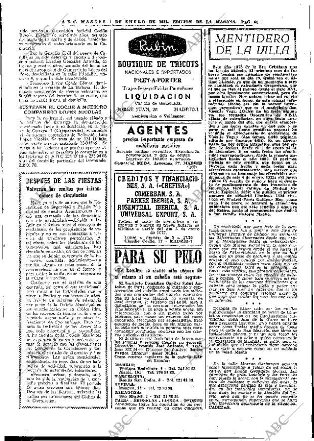 ABC MADRID 04-01-1972 página 41