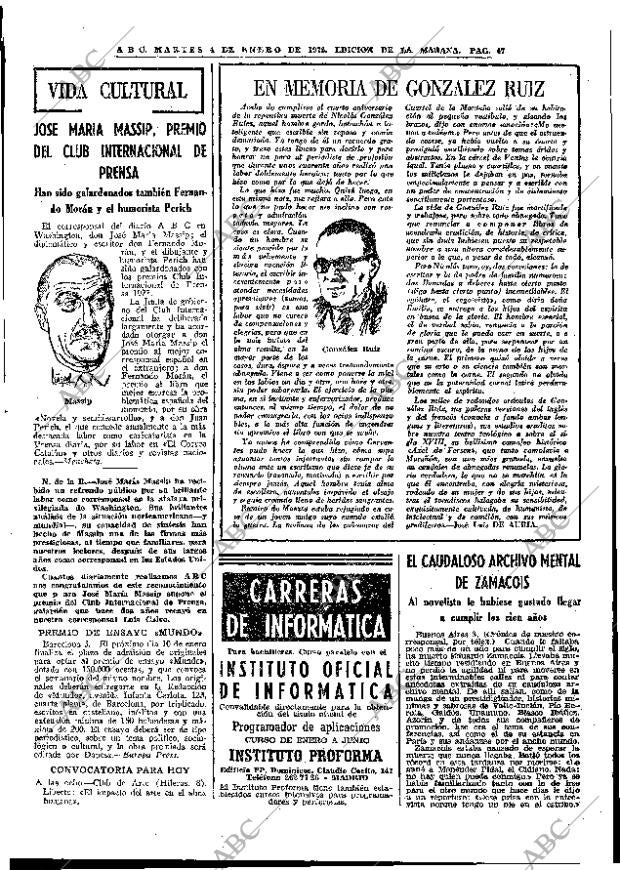 ABC MADRID 04-01-1972 página 47