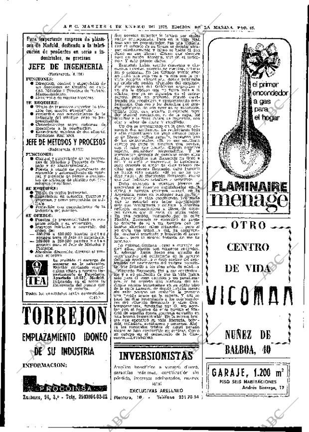 ABC MADRID 04-01-1972 página 48