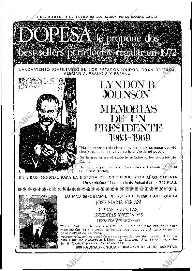 ABC MADRID 04-01-1972 página 52