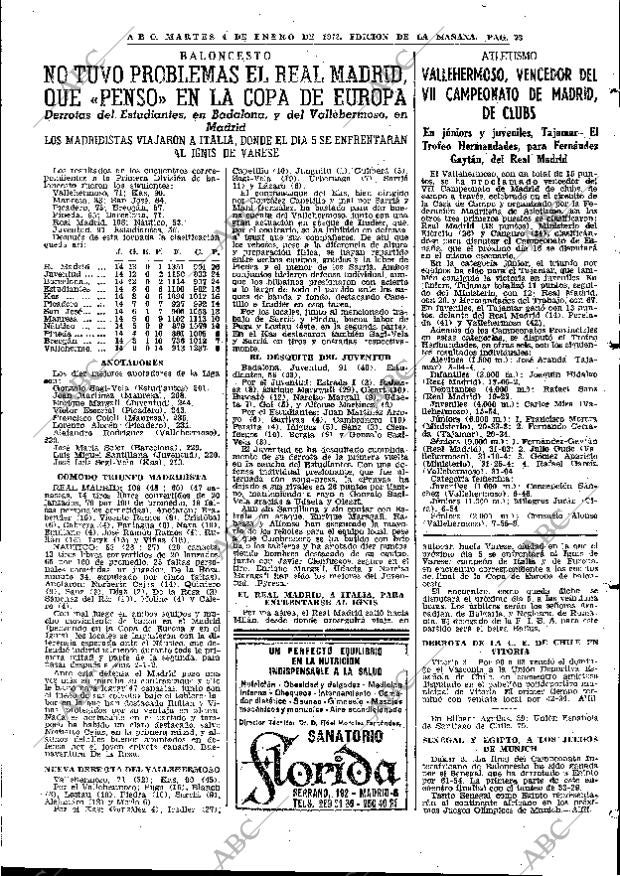 ABC MADRID 04-01-1972 página 73