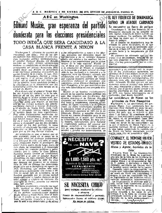 ABC SEVILLA 04-01-1972 página 17