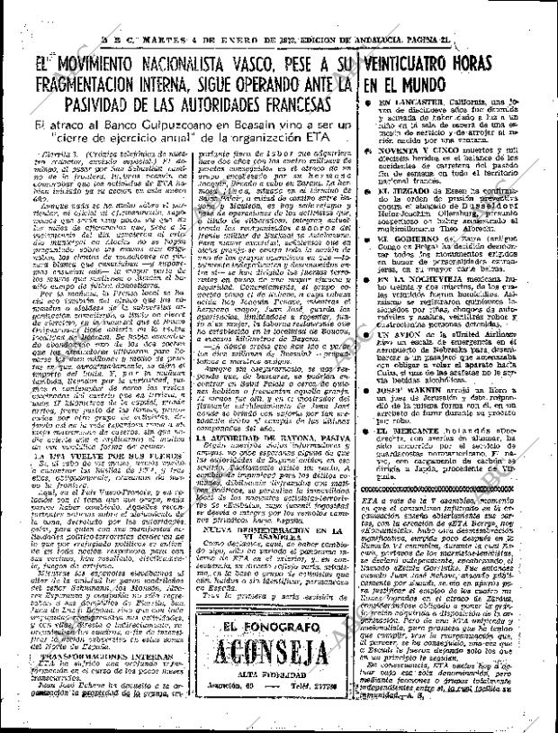 ABC SEVILLA 04-01-1972 página 21