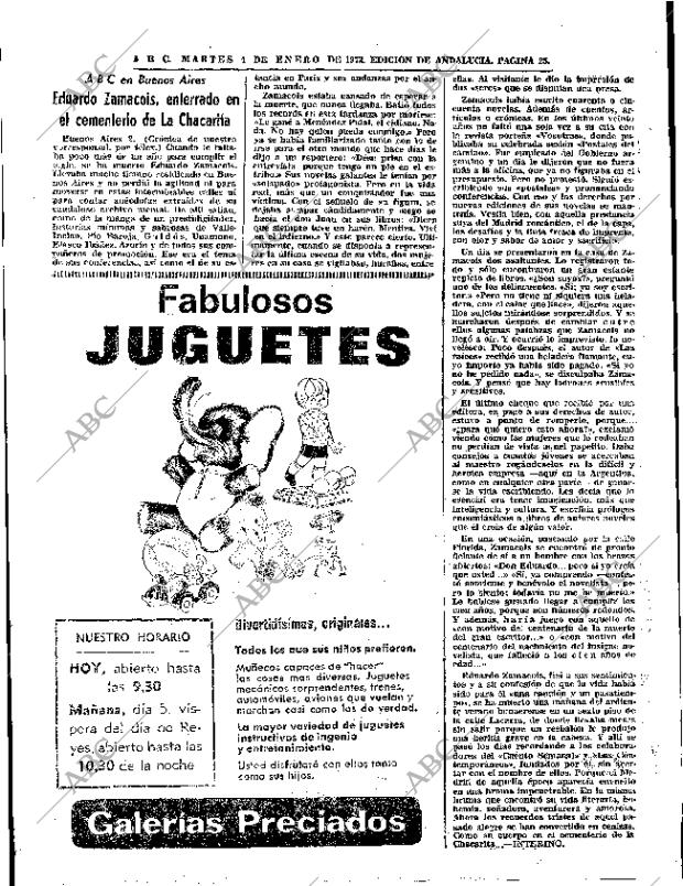 ABC SEVILLA 04-01-1972 página 25