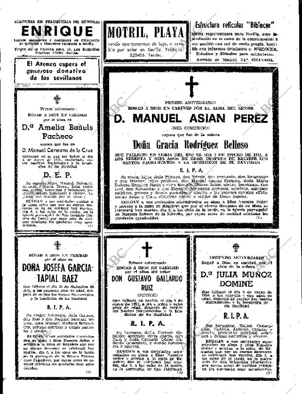 ABC SEVILLA 04-01-1972 página 77