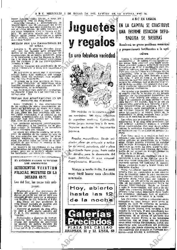 ABC MADRID 05-01-1972 página 28