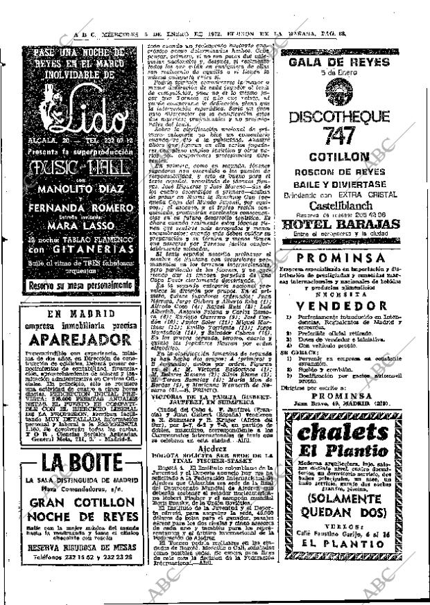 ABC MADRID 05-01-1972 página 62