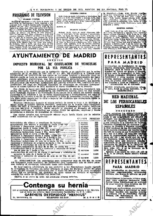 ABC MADRID 05-01-1972 página 77