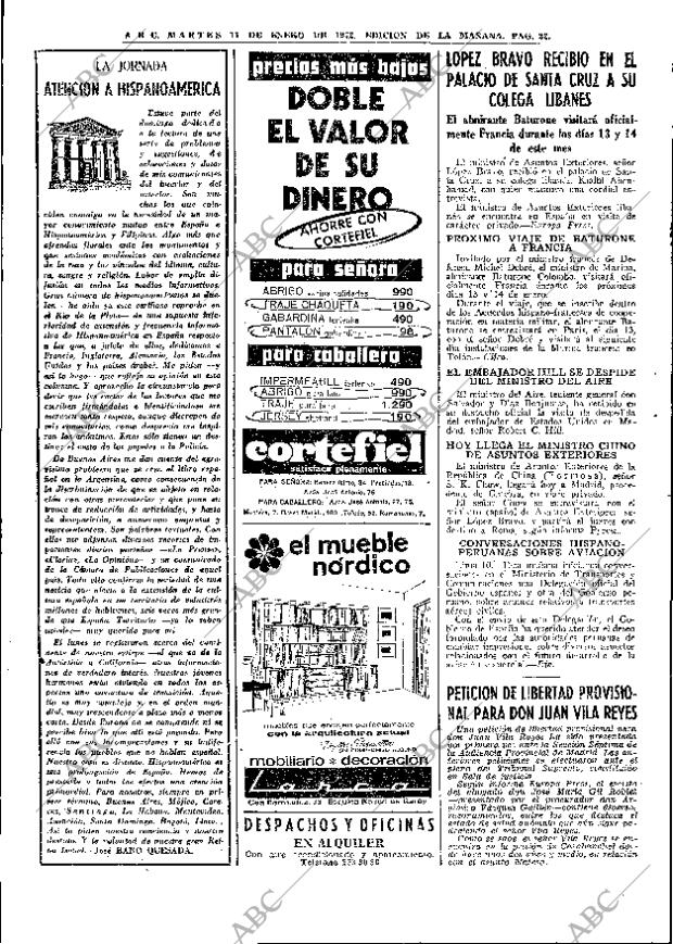 ABC MADRID 11-01-1972 página 22