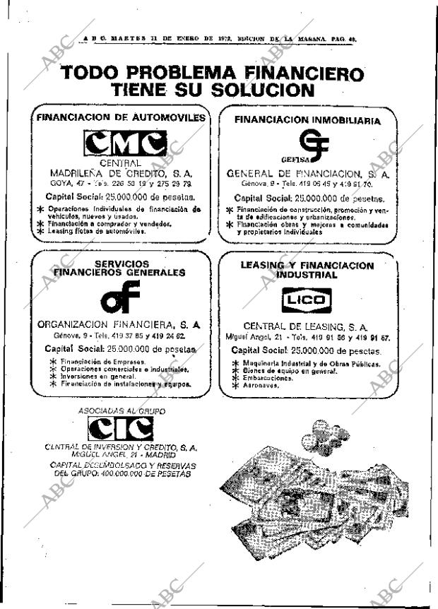 ABC MADRID 11-01-1972 página 48