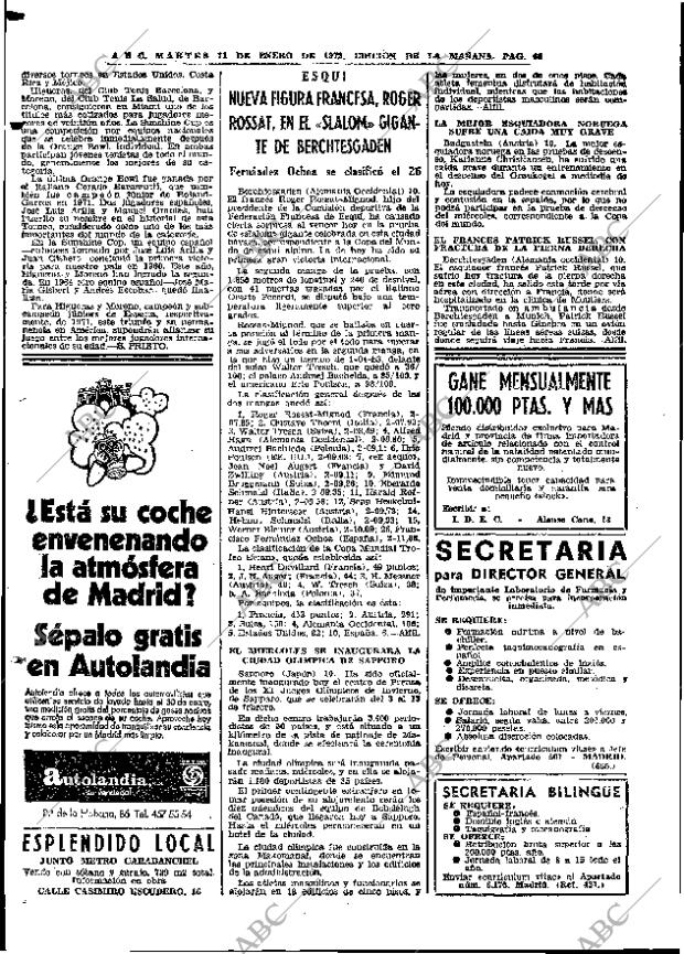 ABC MADRID 11-01-1972 página 66