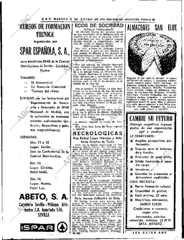 ABC SEVILLA 11-01-1972 página 50