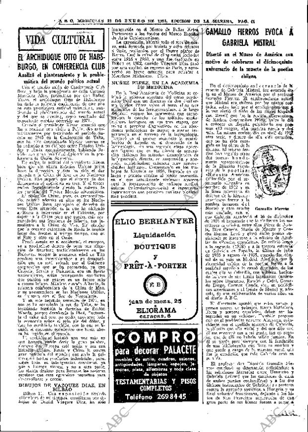 ABC MADRID 12-01-1972 página 41