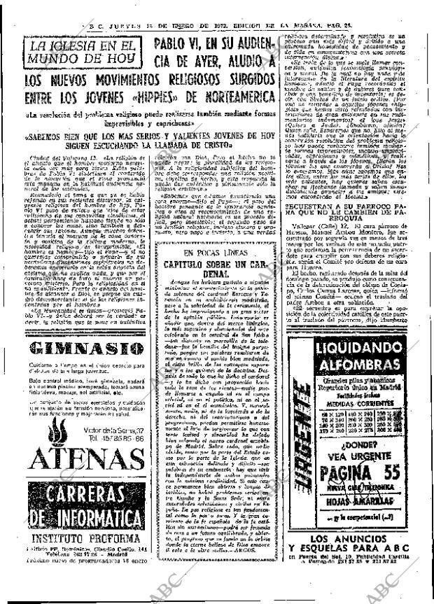 ABC MADRID 13-01-1972 página 25