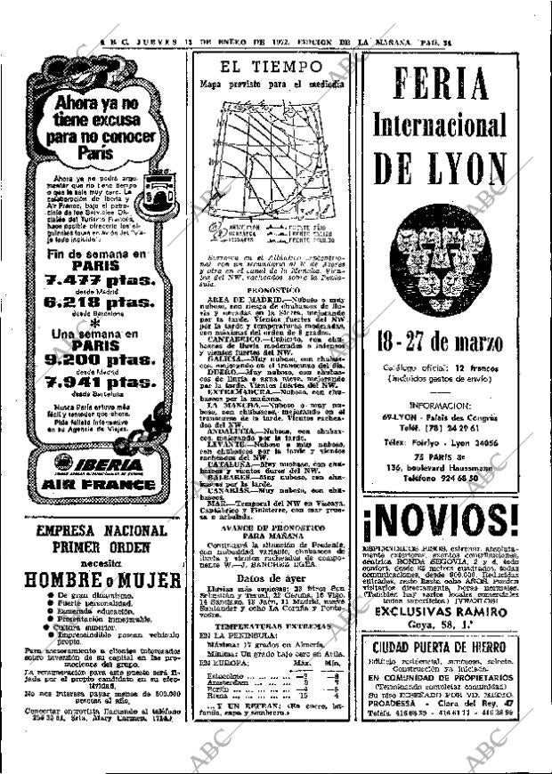 ABC MADRID 13-01-1972 página 34