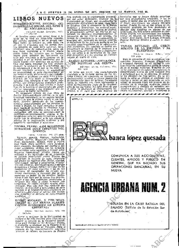 ABC MADRID 13-01-1972 página 43