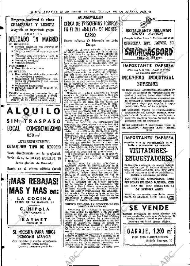 ABC MADRID 13-01-1972 página 66