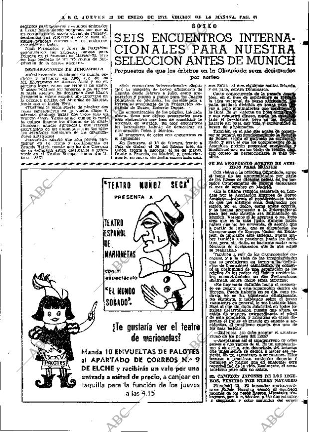 ABC MADRID 13-01-1972 página 67