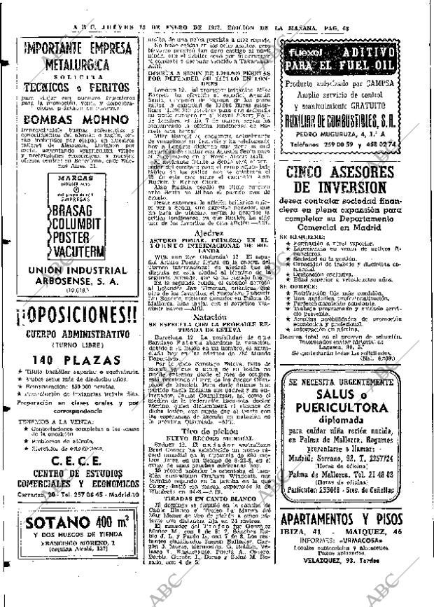 ABC MADRID 13-01-1972 página 68