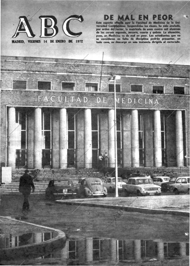 ABC MADRID 14-01-1972 página 1