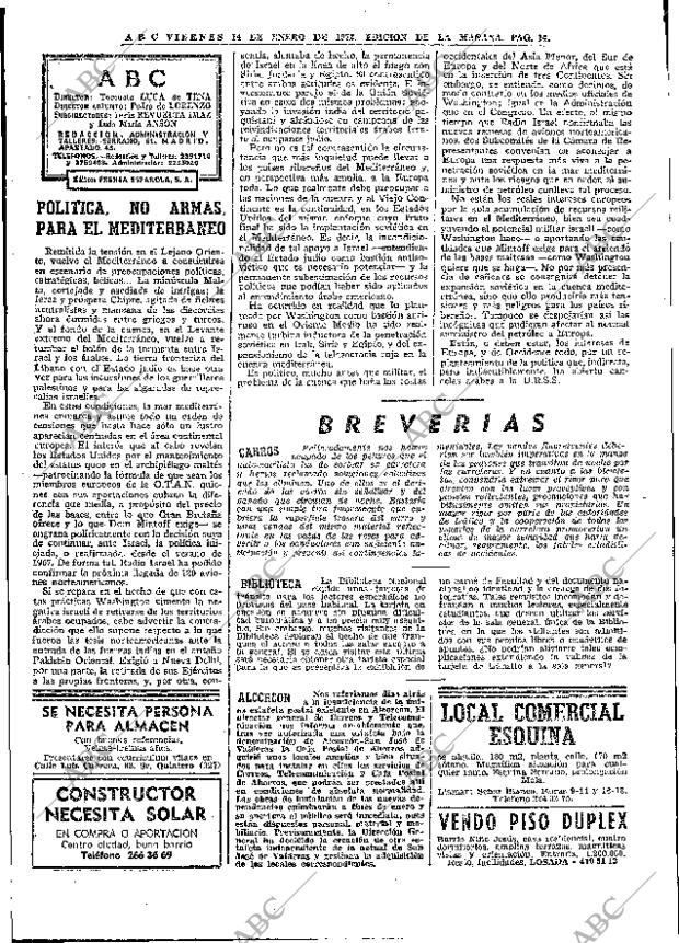 ABC MADRID 14-01-1972 página 14