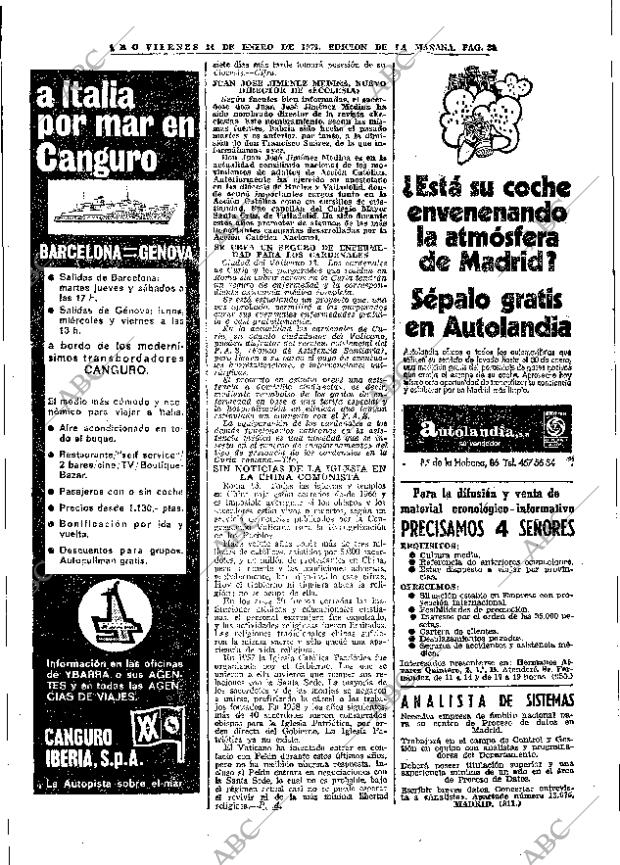 ABC MADRID 14-01-1972 página 28