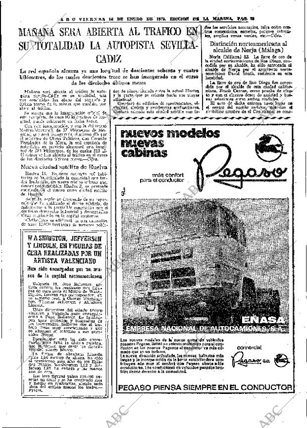 ABC MADRID 14-01-1972 página 33