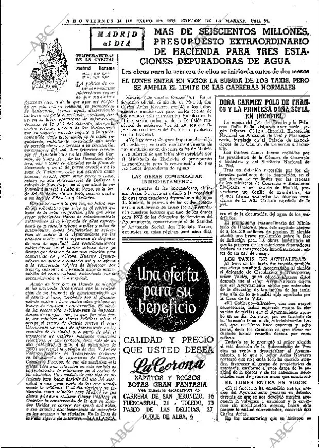 ABC MADRID 14-01-1972 página 37