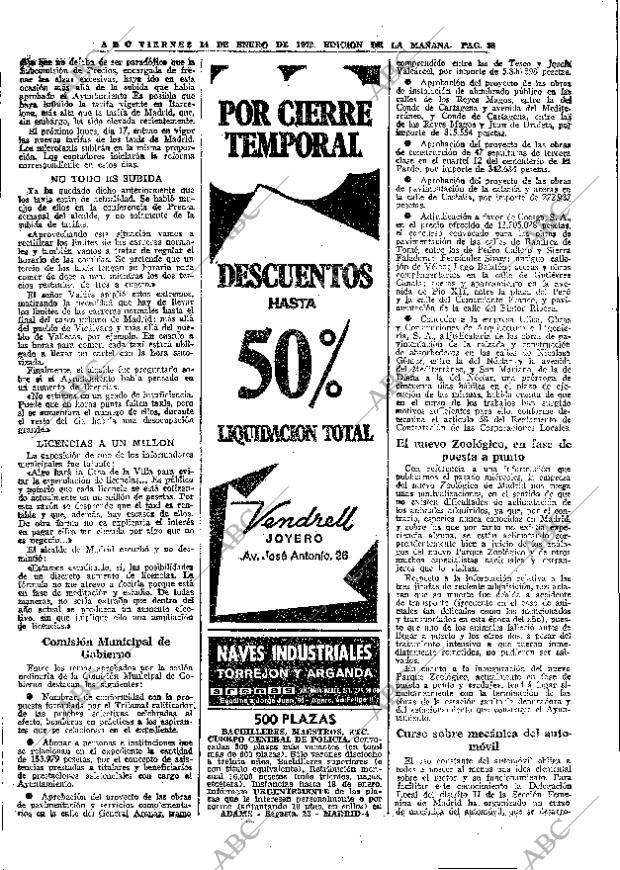ABC MADRID 14-01-1972 página 38