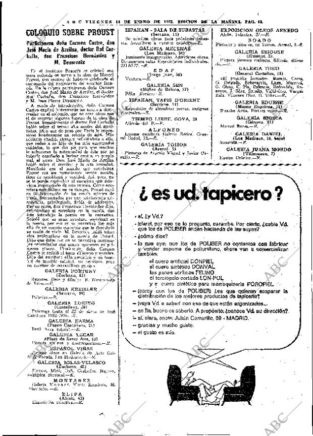 ABC MADRID 14-01-1972 página 43