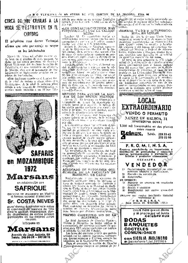 ABC MADRID 14-01-1972 página 46
